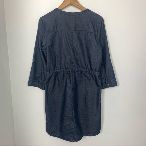 DKNY Jeans Sequin Embellished Denim Shirtdress - Picture 8 of 11